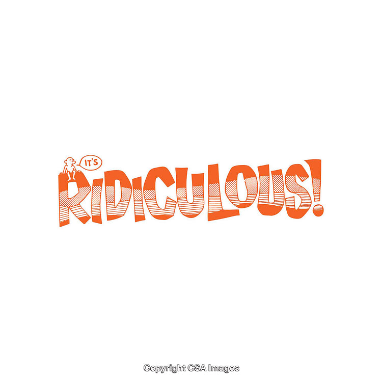 Playful Orange Typography Illustration with a Quirky Character Design Accents