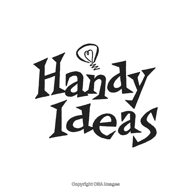 Creative Typography Logo Featuring Lightbulb and 'Handy Ideas' Text