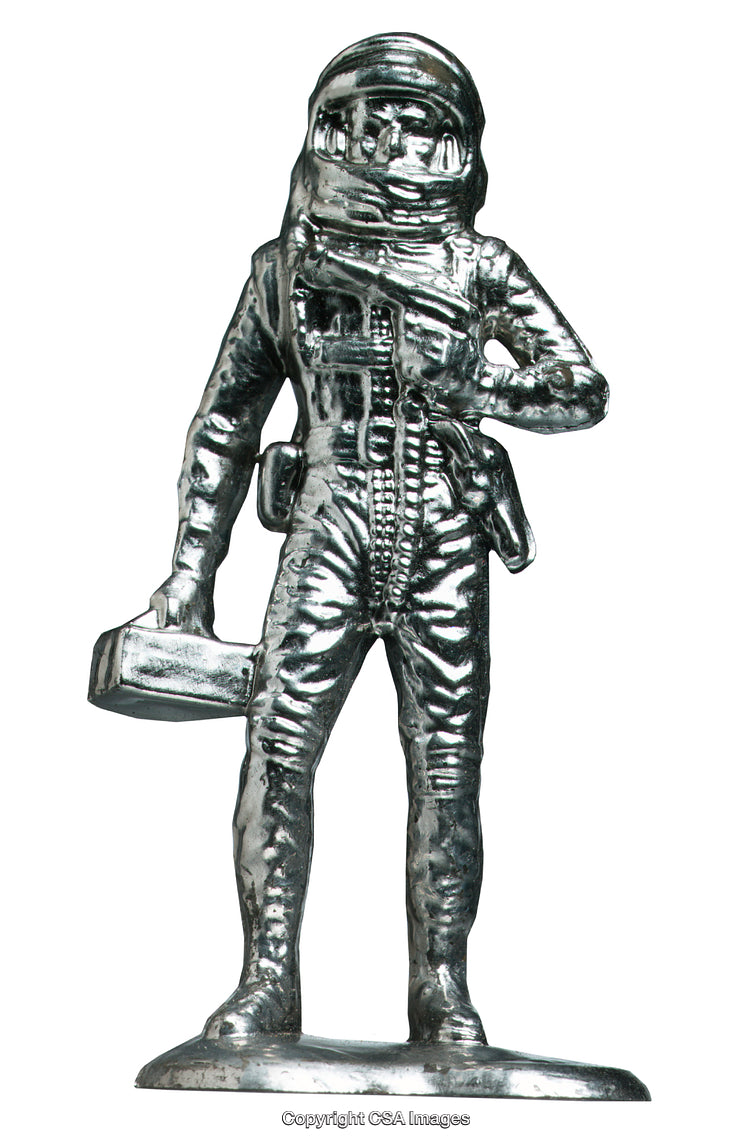 Miniature Metal Astronaut Figure Symbolizing Exploration and Adventure