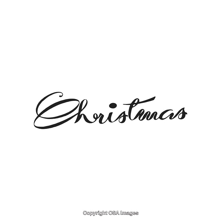 Elegant Handwritten Christmas Text Design With a Stylish Script Font