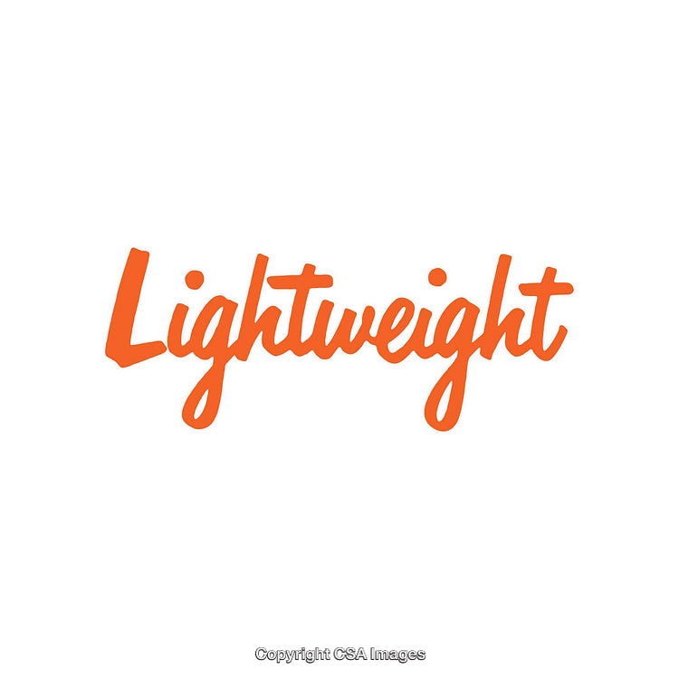 Orange Handwritten Font Displaying the Word 'Lightweight' on White Background