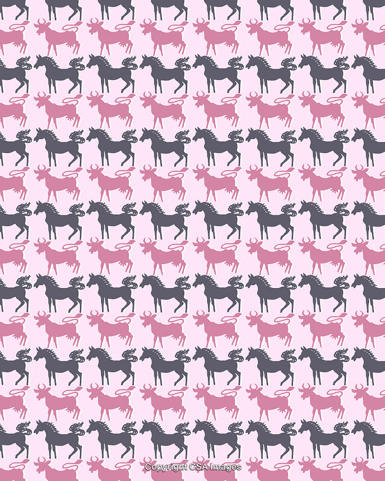 Pattern of Horses and Cows