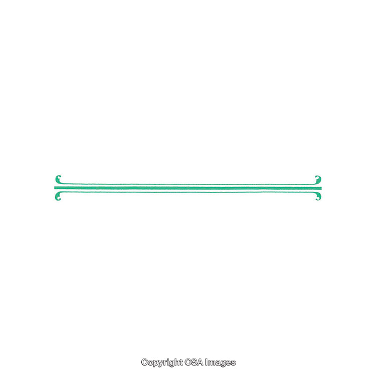 Elegant Green Curled Lines Design On White Background