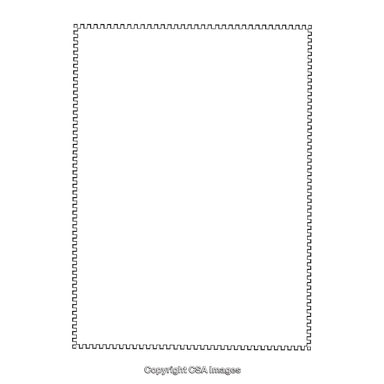 Simple Black and White Zigzag Border Design for Creative Projects
