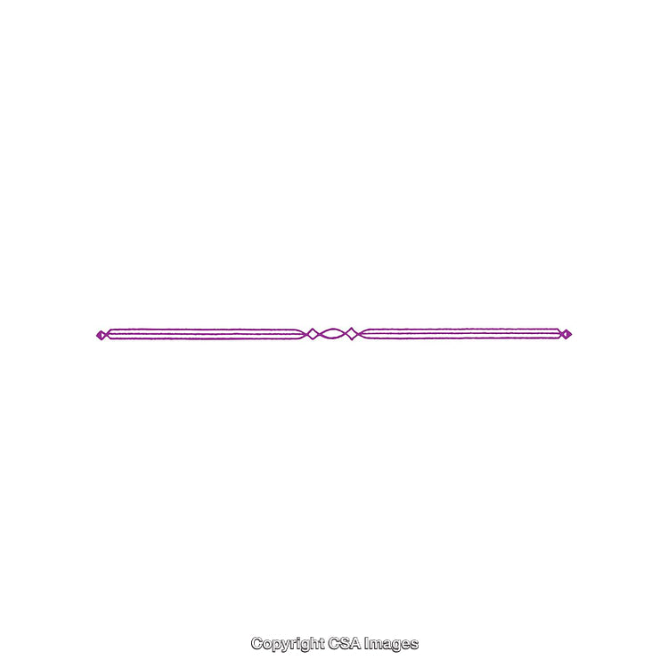 Elegant Purple Line Divider with Ornamental Geometric Design