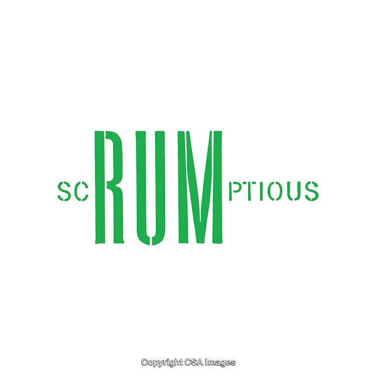 Minimalistic Green Typographic Artwork with Word Play Design