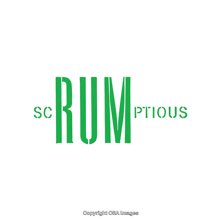 Minimalistic Green Typographic Artwork with Word Play Design