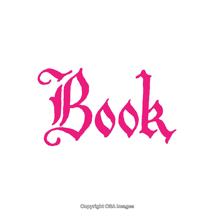 Bold Pink Calligraphic Word Art on a Clean White Background