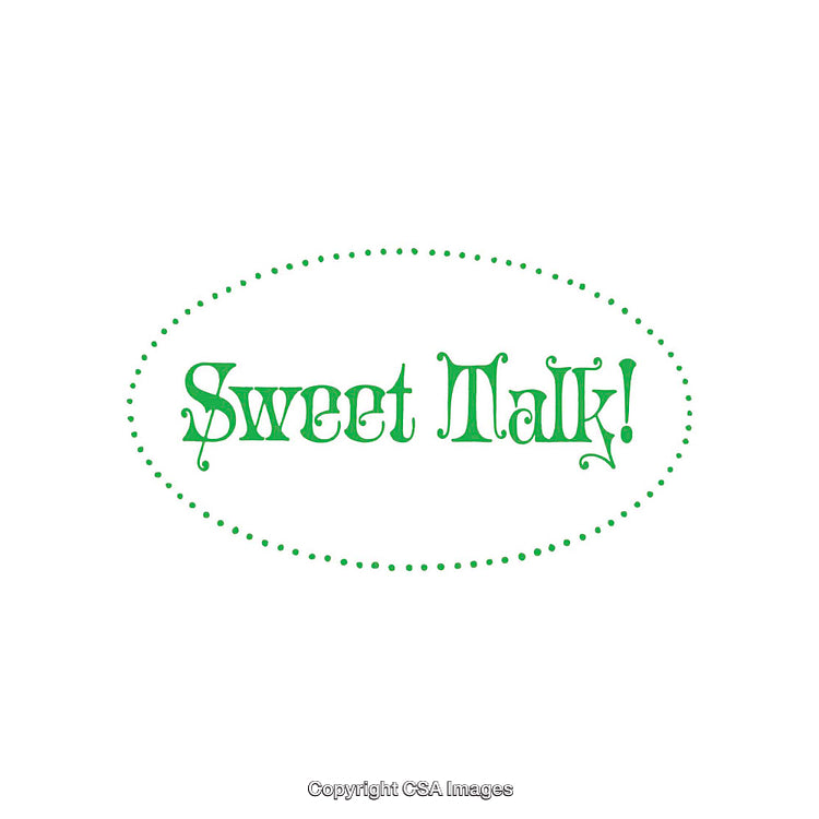 Stylized Typography Design Featuring the Text 'Sweet Talk' in an Ornamental Style