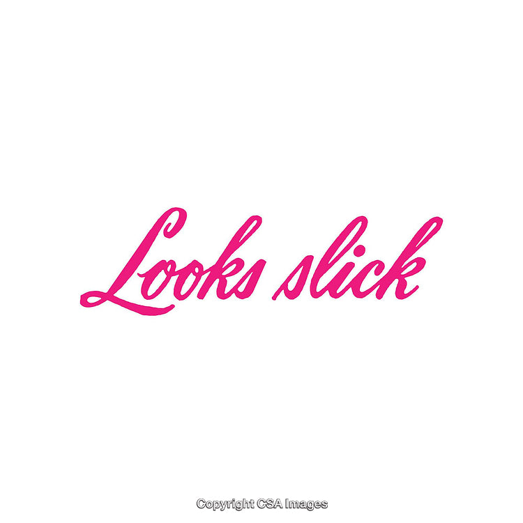 Stylized Script Text Design in Vibrant Pink on a Clean White Background