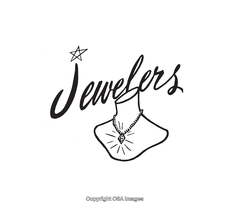Elegant Hand-Drawn Logo Featuring Necklace and Star for Jewelers Brand