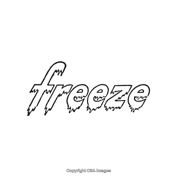 Frozen Word Art with Ice-Inspired Style and Frosty Typography Design
