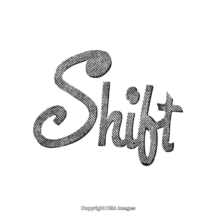 Retro-Styled Typography Illustration with Halftone Texture Detail and Bold Lettering