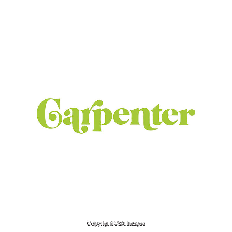 Bright Green Artistic Text Design Featuring Word Carpenter