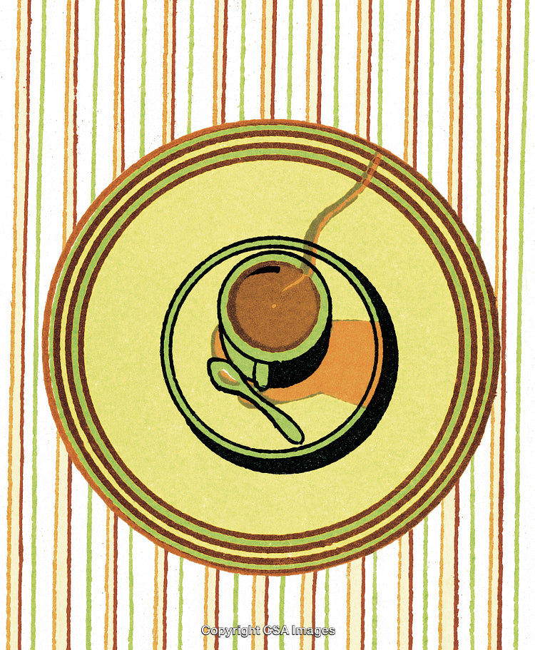 Tiny Cup of Coffee and Saucer