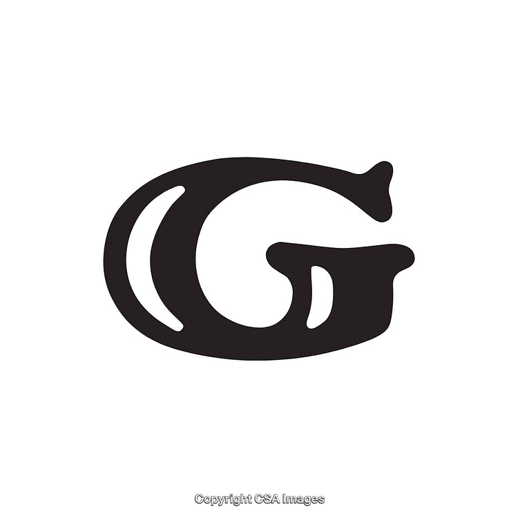 Artistic Representation of the Letter 'G' with Bold Design Elements