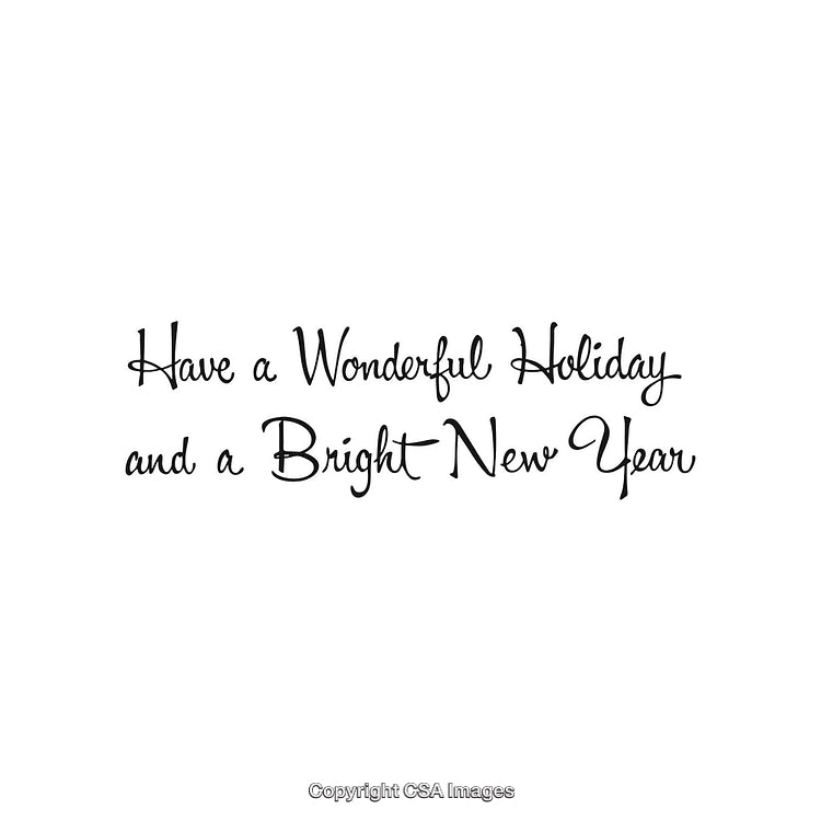 Elegant Holiday Greeting with Festive Wishes for a Bright New Year