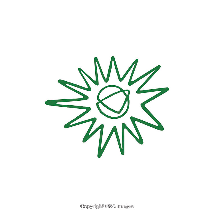 Green Abstract Spiral Sun with Rotating Orbital Motif