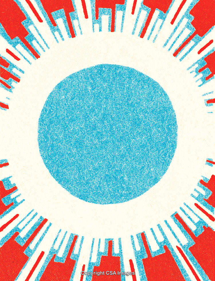Abstract Colorful Graphic Composition Featuring Geometric Shapes and Contrasting Elements