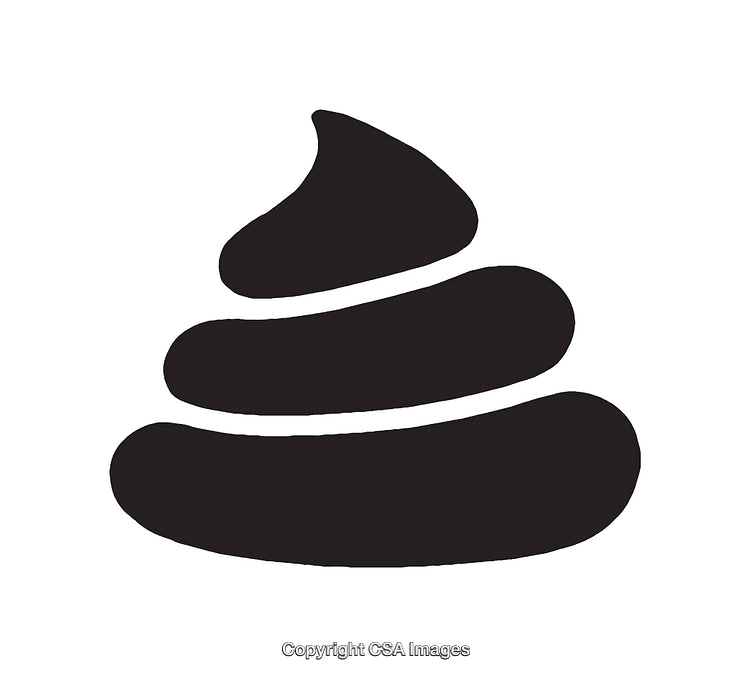 Simple Black and White Icon of Stylized Pile Design