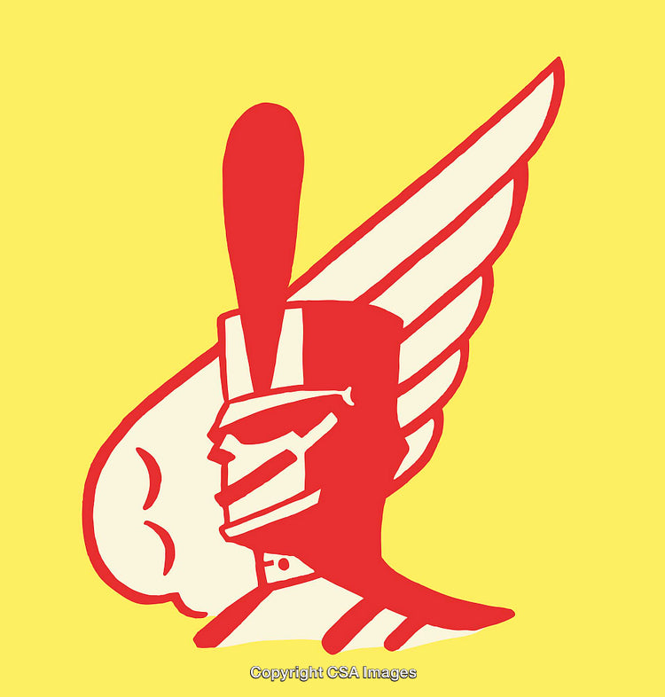Red and Yellow Graphic Illustration of a Symbolic Design