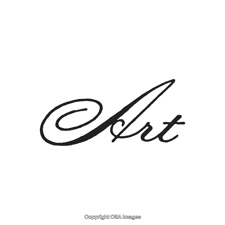 Elegant Black Ink Art Calligraphy on White Background