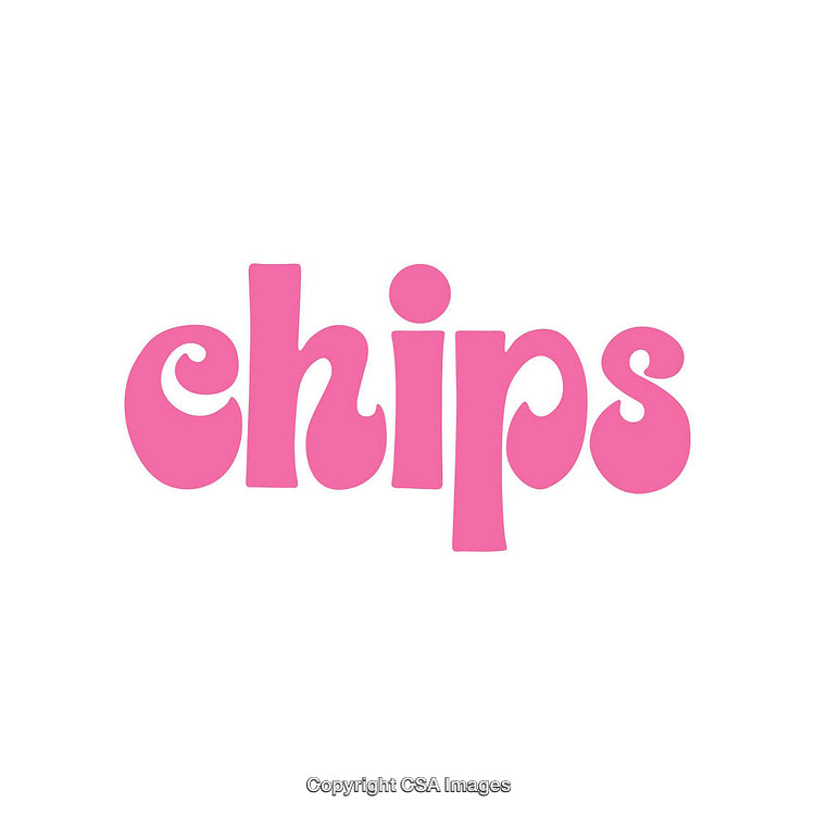 Bright Pink Text Illustration With Playful Typography on White Background