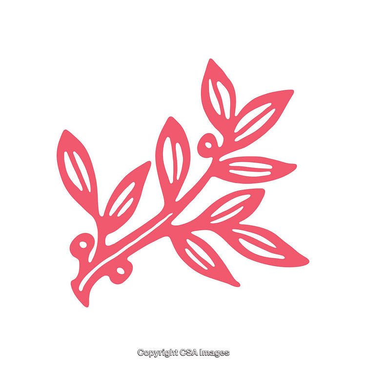 Minimalist Red Leaf Illustration on White Background for Decorative Purposes