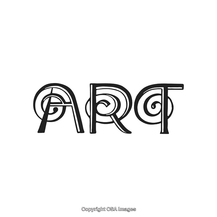 Artistic Typography Design With Creative and Stylish Lettering Elements