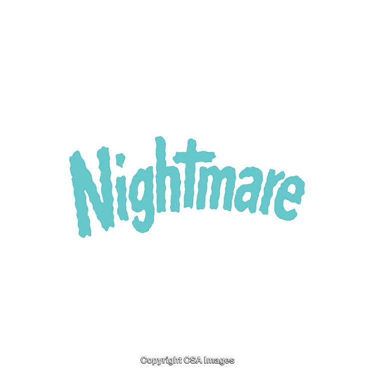 Typography of the Word Nightmare in Creative Artistic Style