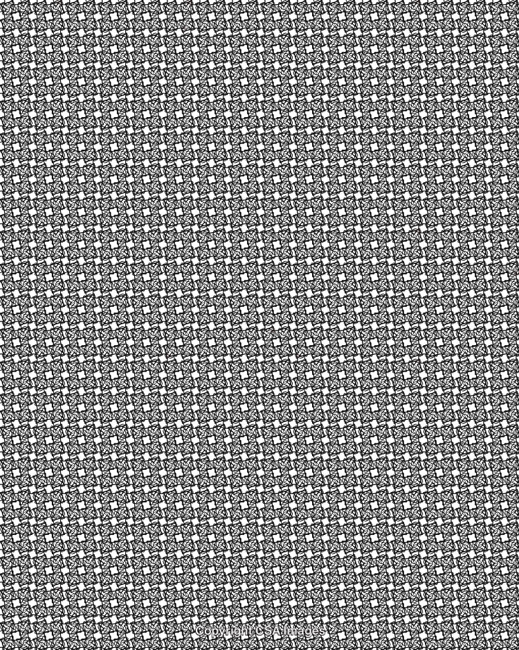 Black and White Repetitive Pattern With Geometric Design Elements