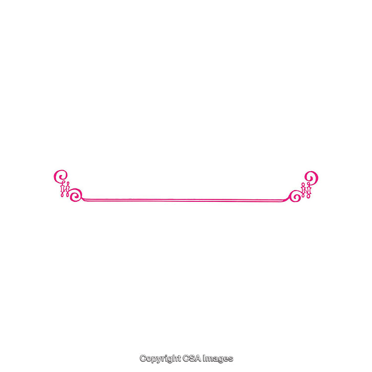 Elegant Pink Swirl Design Element for Decorations or Invitations