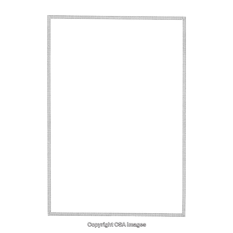 Minimalistic Black and White Border Design with Dotted Pattern
