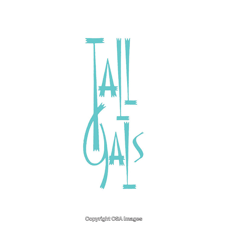 Creative Text Design Featuring Tall Typography With Blue Color Scheme