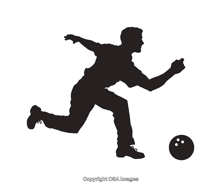Silhouette of a Person Bowling Capturing Athletic Motion and Precision