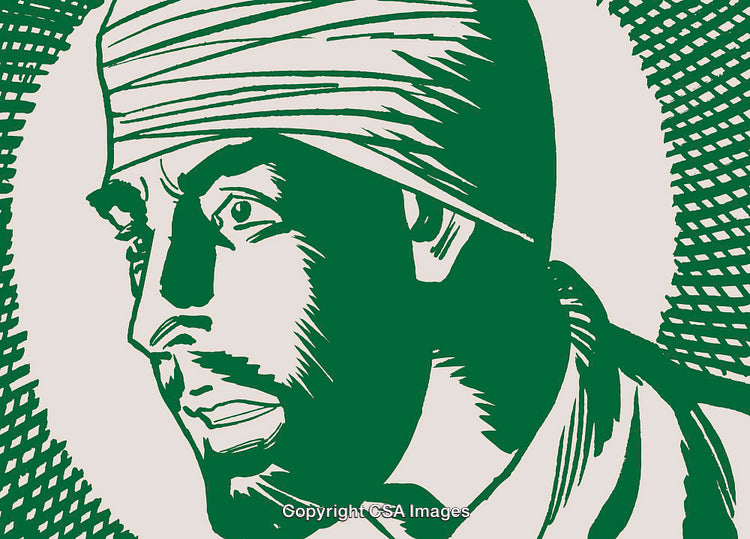 Retro Styled Illustration of Intense Expression in Graphic Novel Art