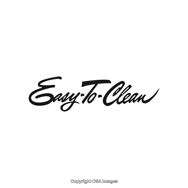 Black Handwritten Text Logo Reading 'Easy-To-Clean' on White Background