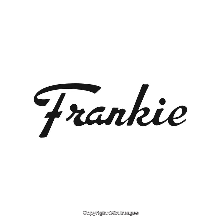 Elegant Typography Design Featuring the Word Frankie in Artistic Style