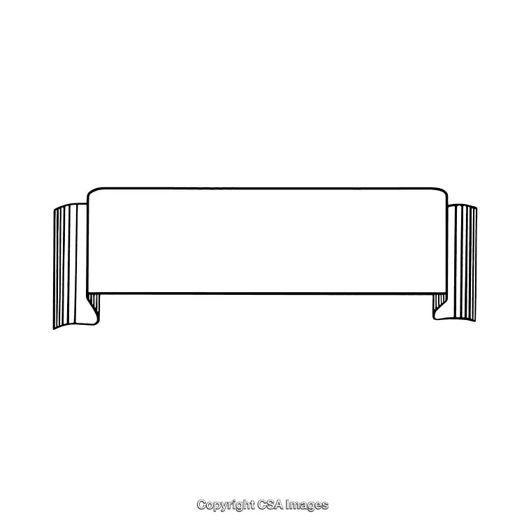 Black and White Scroll Border for Decorative and Design Applications