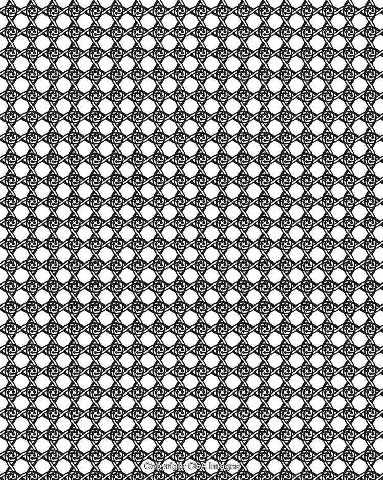 Seamless Black and White Decorative Geometric Pattern Background