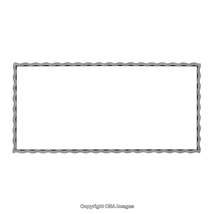 Elegant Black and White Rectangular Border With Minimalist Design