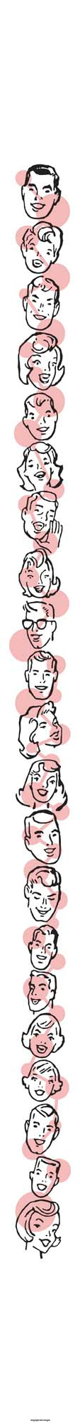 Expressive Hand-Drawn Faces with Varied Emotions and Gestures