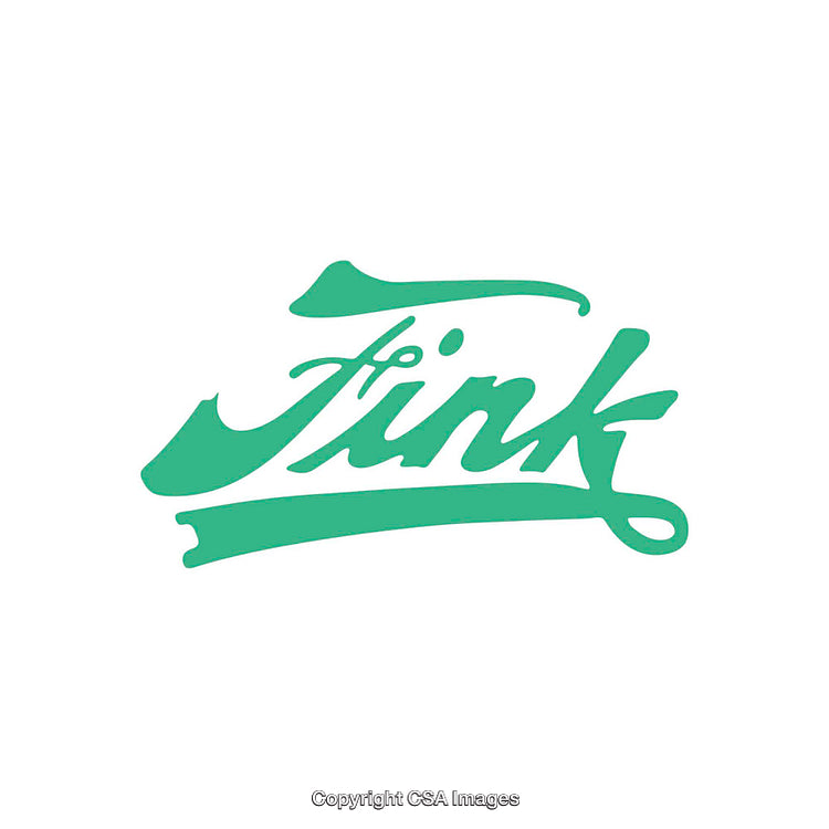 Stylized Green Script Design with Elegant Hand-Drawn Lettering
