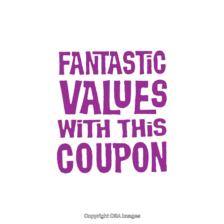 Purple Text Design Highlighting Fantastic Offer With This Coupon