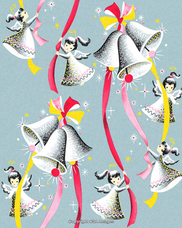 Angel and Bells Pattern