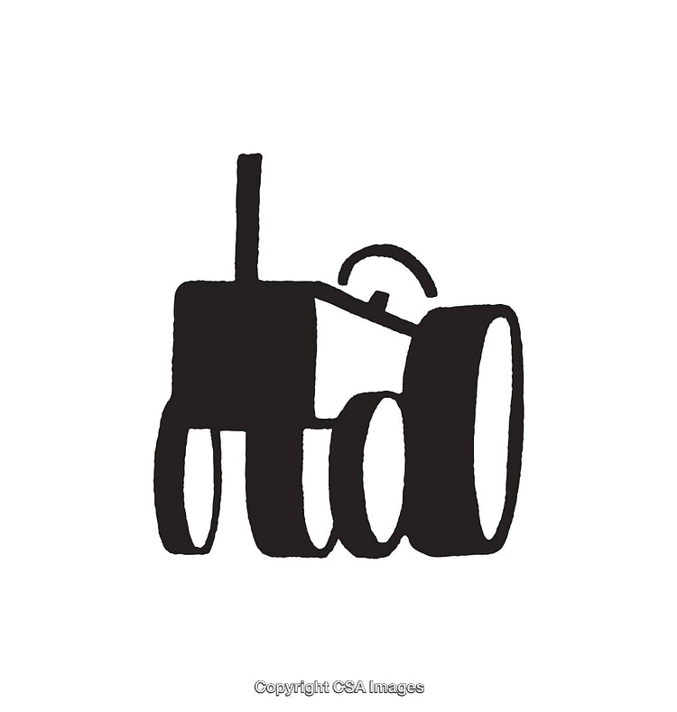 Minimalist Black and White Line Art Illustration of a Vintage Object