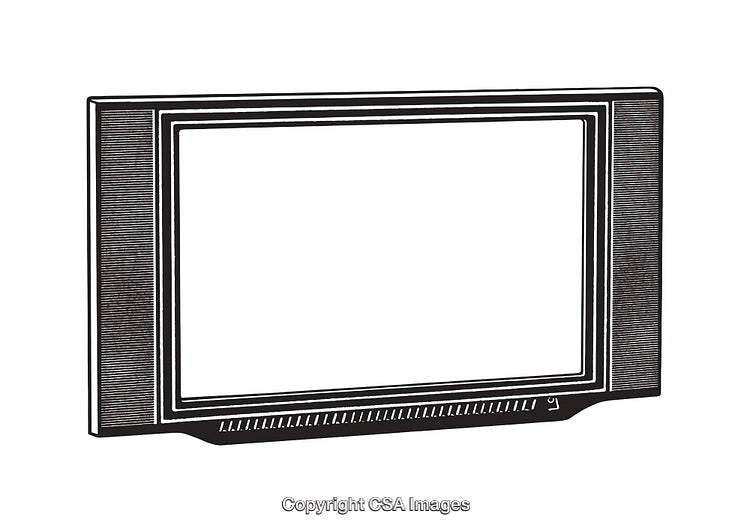 Black And White Illustration of a Rectangular Frame with Textured Details