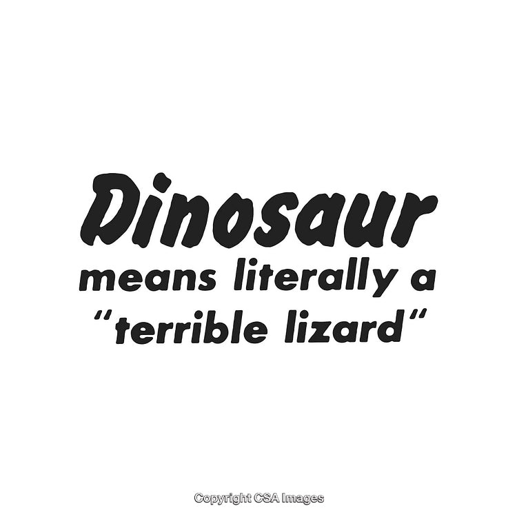 Dinosaur Meaning Explained with Text in Bold and Fun Typeface Design