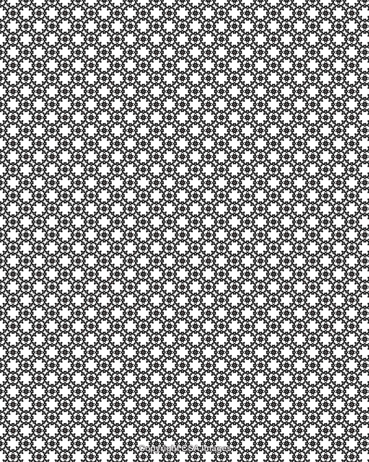 Black and White Repeating Geometric Pattern Design for Backgrounds