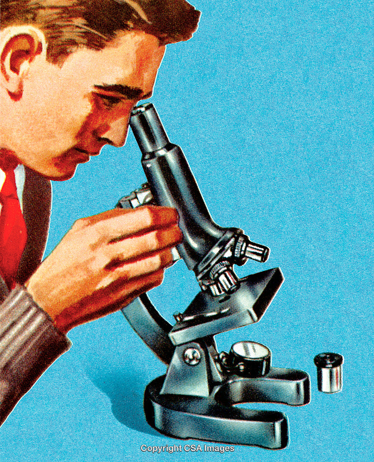 Scientist Observing and Analyzing Specimens Using a Microscope for Research